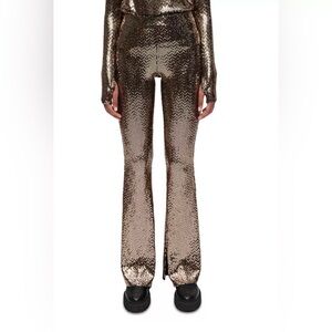 Maje Sequin stretch and flare pants